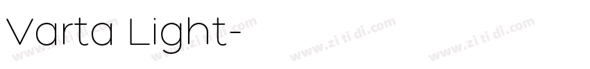 Varta Light字体转换